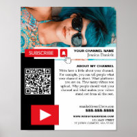 Personalised Photo & QR Code, Youtube - Vlogger