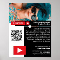 Personalised Photo & QR Code, Youtube - Vlogger
