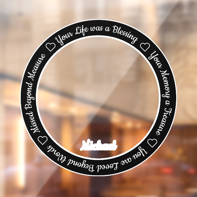 Personalised Photo Remembrance Memorial Window Cling (Sheet 2)