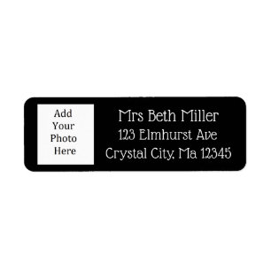 Personalised Photo Return Mailing Label