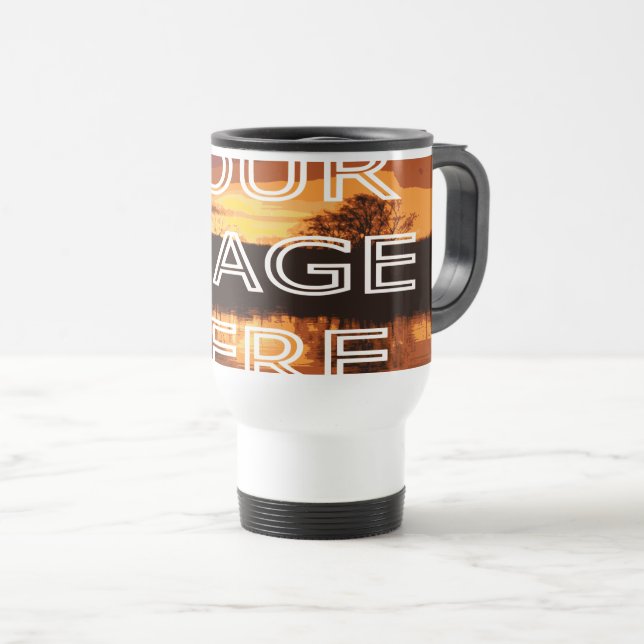 Personalised Photo Reusable Coffee Cup (Front Right)
