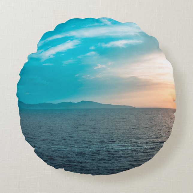 Personalised Photo Round Pillow (Front)