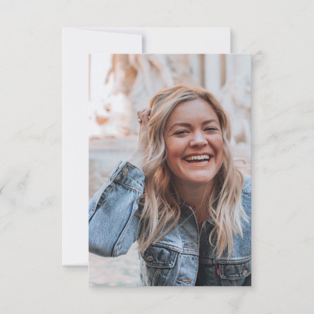 Personalised Photo RSVP Card (Front)