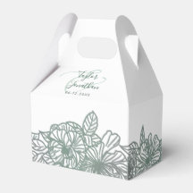 Personalised Photo Sage Green Flowers Nice Wedding