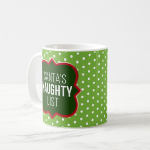 Personalised Photo Santa's Naughty List Coffee Mug