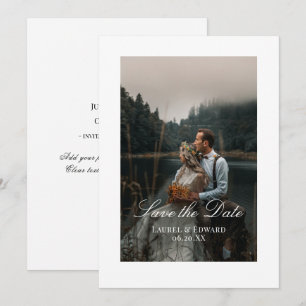 Personalised Photo Save The Date Flat Card