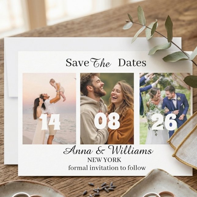 Personalised Photo Save the Date Invitation (Creator Uploaded)