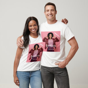 Personalised Photo Script Graduate  T-Shirt
