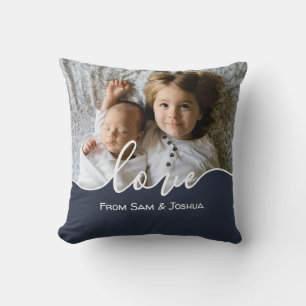 Personalised Photo Script Love Mothers Day Pillow
