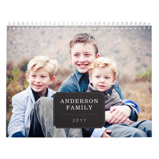 Personalised Photo Seasonal Calendar (Cover)
