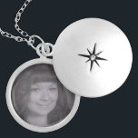 Personalised Photo Silver Plated Necklace<br><div class="desc">Put your own personalised photo on a necklace</div>