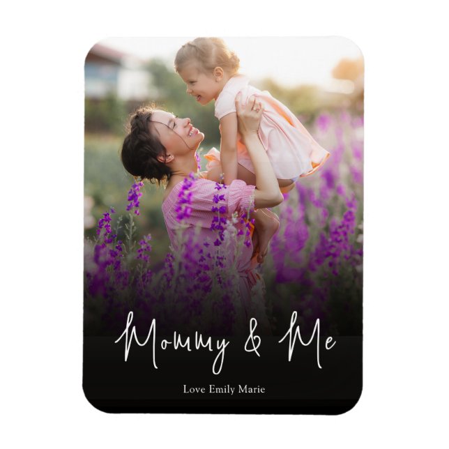 Personalised Photo Simple Mummy and Me Custom Magnet (Vertical)