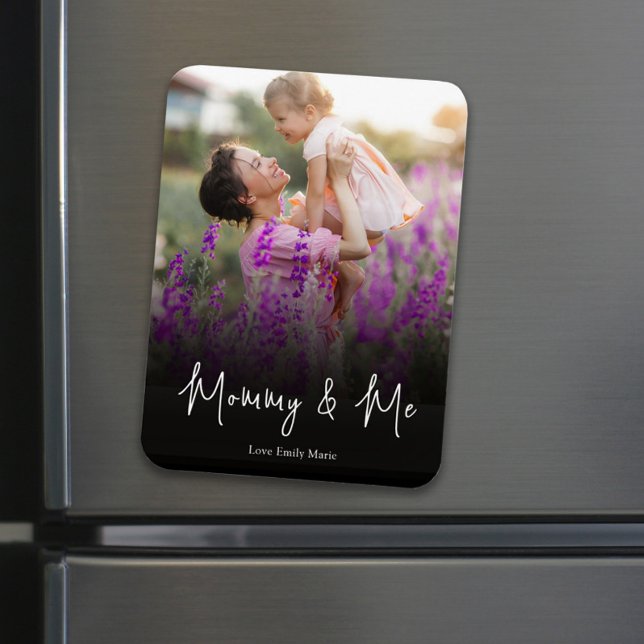 Personalised Photo Simple Mummy and Me Custom Magnet (Creator Uploaded)