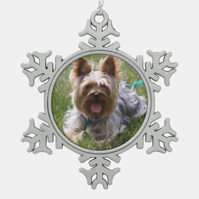 Personalised Photo Snowflake Ornament (Front)