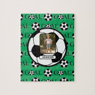 Personalised photo Soccer Jigsaw Puzzle