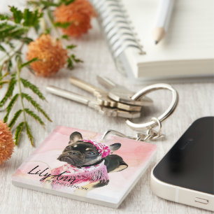 Personalised Photo Social Media QR Code   Lily Ann Key Ring