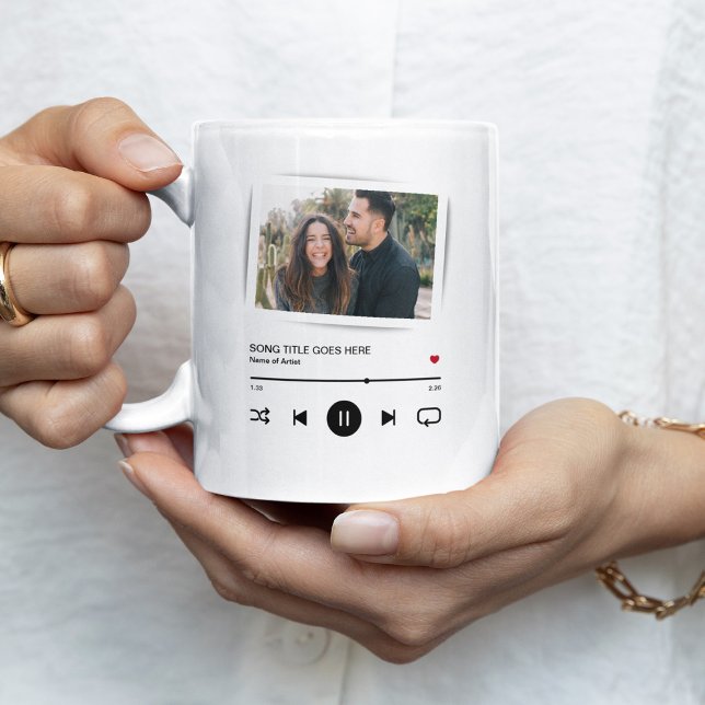 Personalised Photo Song Album Couple Coffee Mug (Creator Uploaded)