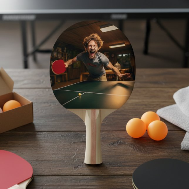 Personalised Photo Sport Gamer Ping Pong Paddle (Creator Uploaded)