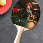 Personalised Photo Sport Gamer Ping Pong Paddle<br><div class="desc">This design was created though digital art. It may be personalised in the area provide or customising by choosing the click to customise further option and changing the name, initials or words. You may also change the text colour and style or delete the text for an image only design. Contact...</div>