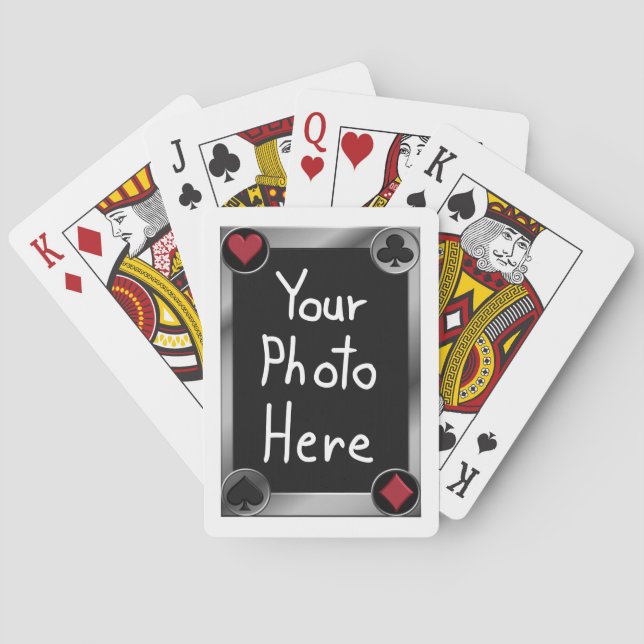 Personalised Photo Suits Poker Playing  Cards (Back)
