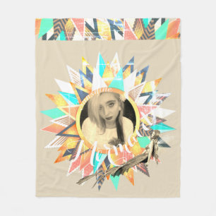 Personalised Photo Sun Frame Blanket Customisable