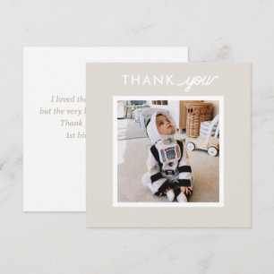 Personalised Photo Sun Kids Birthday Thank You Card