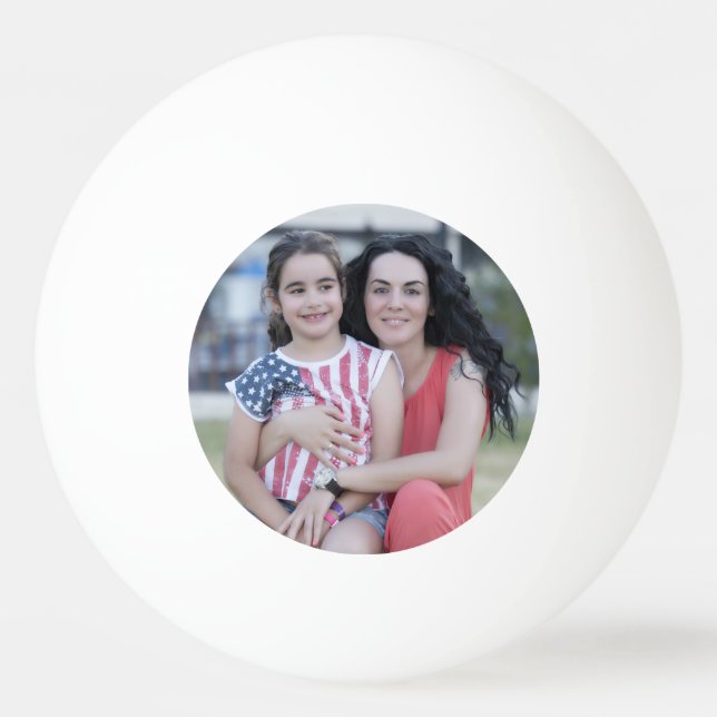 Personalised photo table tennis ping pong ball (Front)