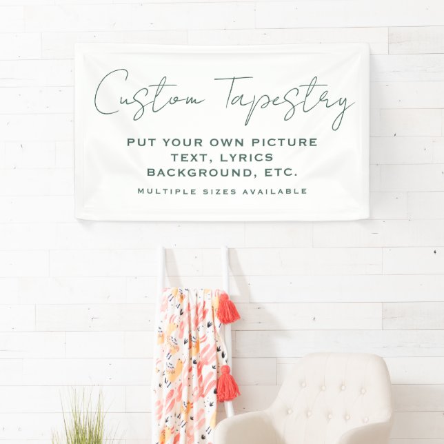 Personalised Photo Tapestry: Custom Wall Decor Banner (Insitu)