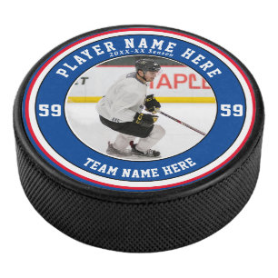 Personalised Photo   Team Ice Hockey Puck