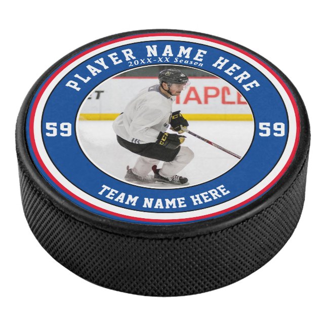 Personalised Photo | Team Ice Hockey Puck (3/4)