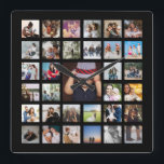 Personalised Photo Template Collage Square Wall Clock<br><div class="desc">Personalised Photo Template Collage - add multiple photographs to this great square wall clock from Ricaso - a prefect keepsake for friends or family or a treat for yourself</div>
