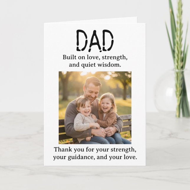 Personalised Photo Template Father's Day  (Front)