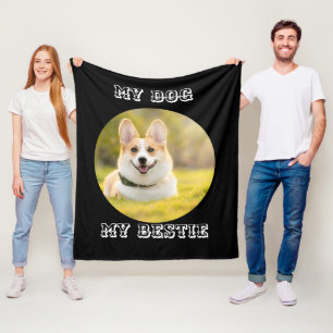 Personalised Photo Template for My Dog - My Best Fleece Blanket