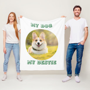Personalised Photo Template for My Dog - My Best Fleece Blanket