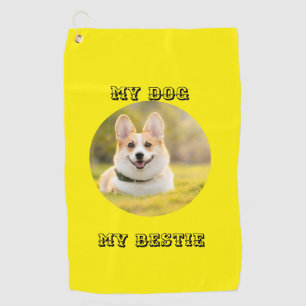 Personalised Photo Template for My Dog - My Best Golf Towel