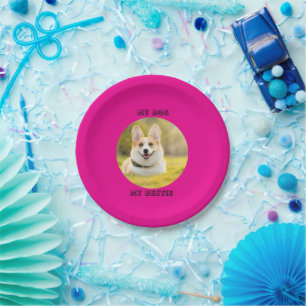 Personalised Photo Template for My Dog - My Best Paper Plate