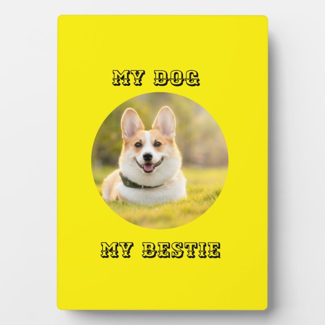Personalised Photo Template for My Dog - My Best Plaque (Front)