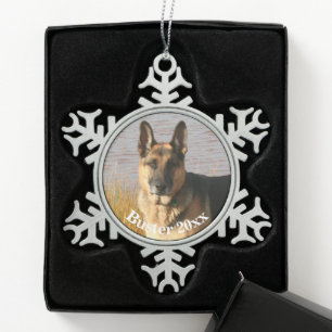 Personalised Photo Template Pewter Christmas Snowflake Pewter Christmas Ornament