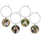 Personalised Photo Template Wine Charm