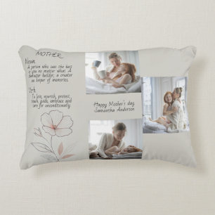 Personalised Photo & Text Accent Pillow