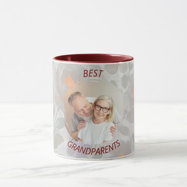 Personalised Photo & Text Mug | Best Grandparents (Center)