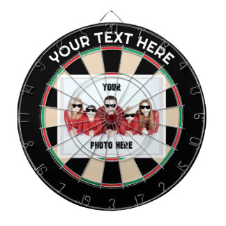 Personalised Photo/ Text Traditional Dartboard