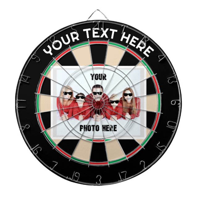 Personalised Photo/ Text Traditional Dartboard (Front)