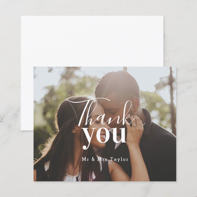 Personalised Photo Thank You (Front/Back)