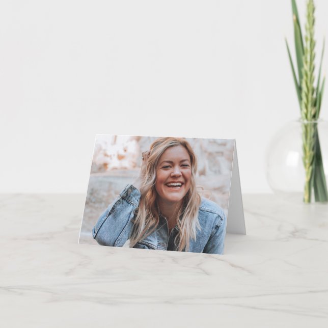 Personalised Photo Thank You Card (Front)