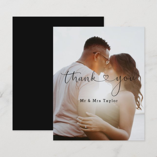 Personalised Photo Thank You Overlay (Front/Back)