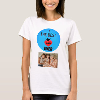 Personalised Photo the best mum ever  T-Shirt