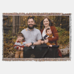 Personalised Photo Throw Custom Blanket with Photo