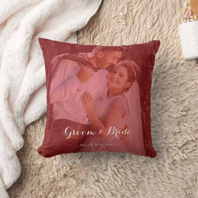 Personalised Photo Throw Pillow for Couples inLove (Blanket)