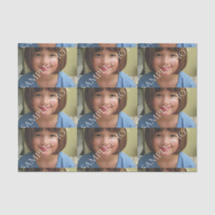 Personalised photo tissue paper. Make your own! Paper